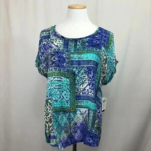 Bleeker & McDougal Scoop Neck Short Sleeve Top LP
